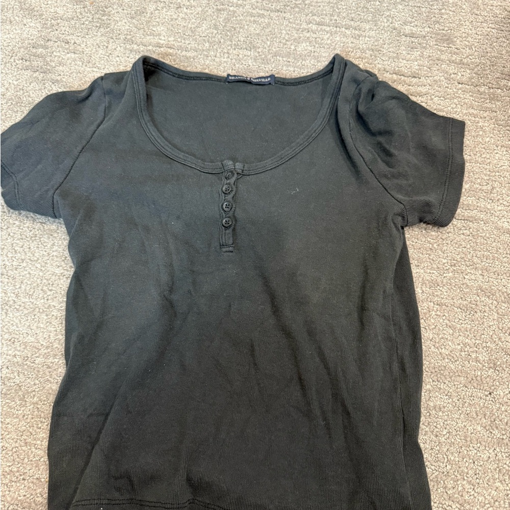 Brandy Melville Black Short Sleeve Tee